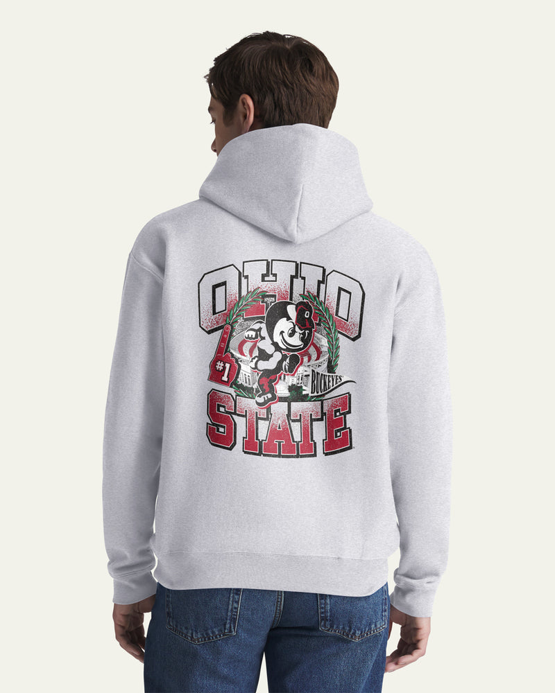 OHIO STATE BUCKEYES VINTAGE VARSITY HOUSE BACKER '47 FOUNDATION HOOD