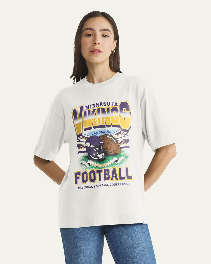 MINNESOTA VIKINGS STONEY CLOVER LANE X '47 WOMEN'S FOUNDATION TEE