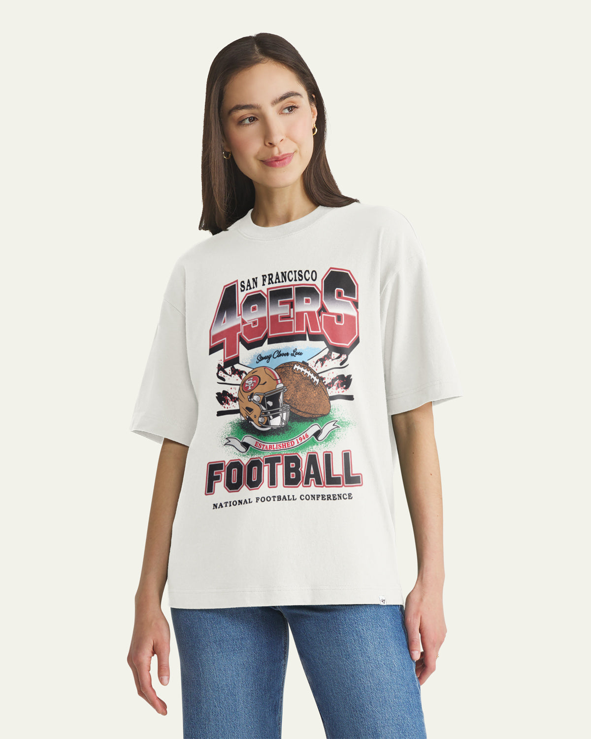 SAN FRANCISCO 49ERS STONEY CLOVER LANE X '47 WOMEN'S FOUNDATION TEE
