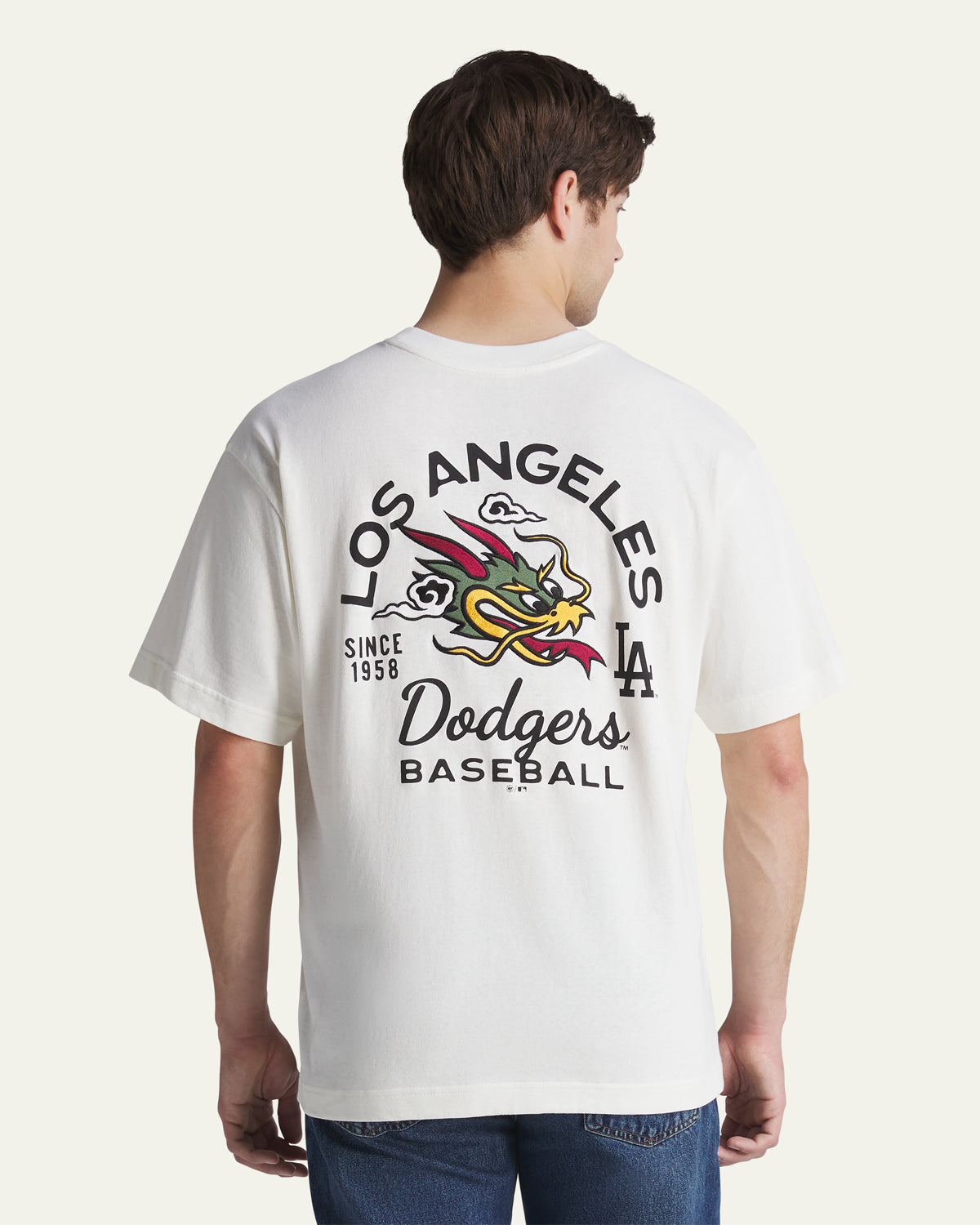 LOS ANGELES DODGERS SOUVENIR DRAGON '47 FOUNDATION TEE