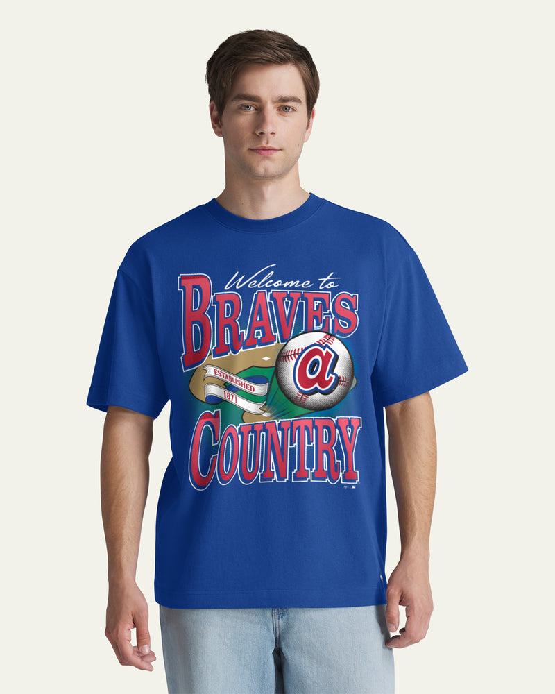 ATLANTA BRAVES COOPERSTOWN VARSITY HOUSE '47 FOUNDATION TEE
