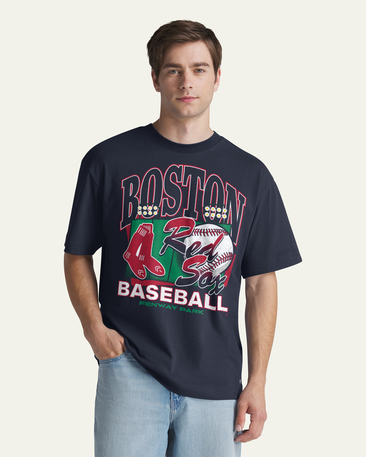 BOSTON RED SOX COOPERSTOWN VARSITY HOUSE '47 FOUNDATION TEE
