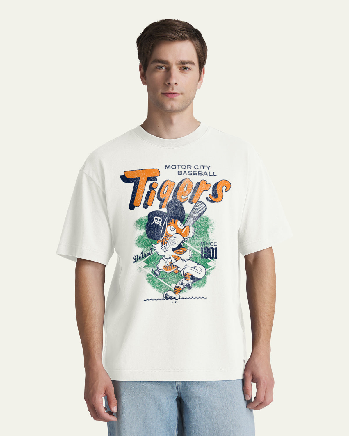 DETROIT TIGERS COOPERSTOWN VARSITY HOUSE '47 FOUNDATION TEE