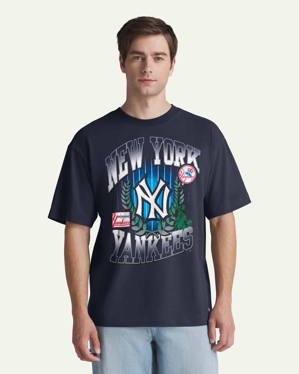 NEW YORK YANKEES COOPERSTOWN VARSITY HOUSE '47 FOUNDATION TEE