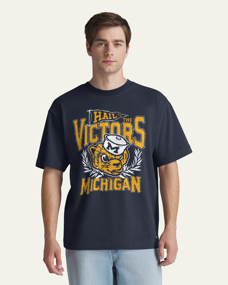 MICHIGAN WOLVERINES VINTAGE VARSITY HOUSE '47 FOUNDATION TEE