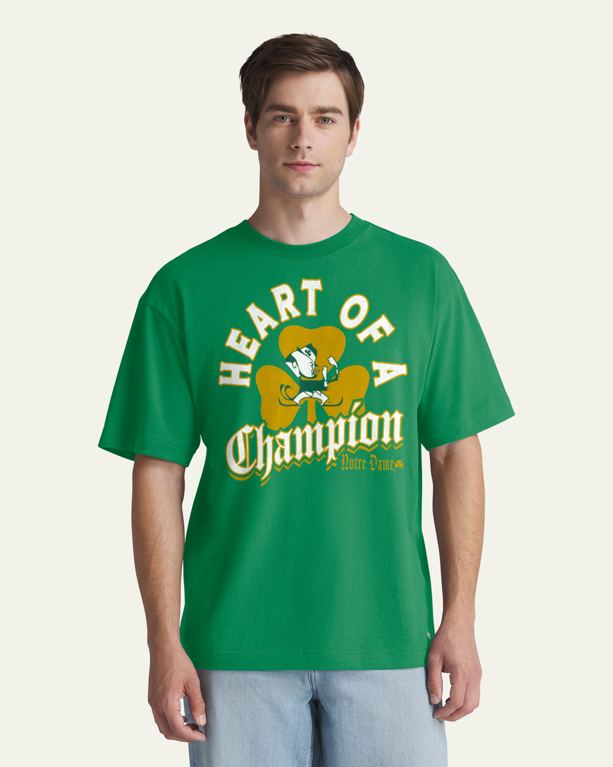 NOTRE DAME FIGHTING IRISH VINTAGE VARSITY HOUSE '47 FOUNDATION TEE