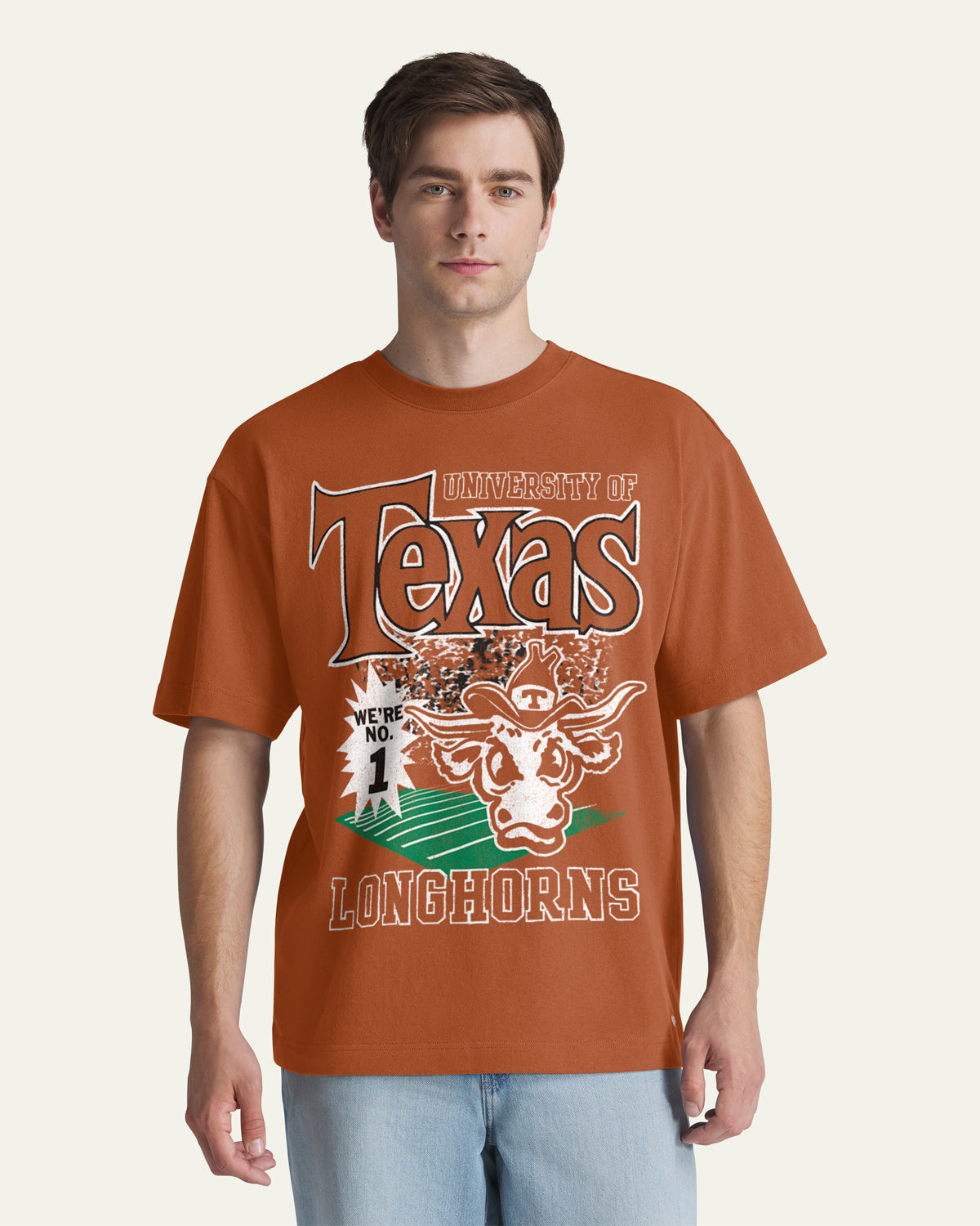TEXAS LONGHORNS VINTAGE VARSITY HOUSE '47 FOUNDATION TEE
