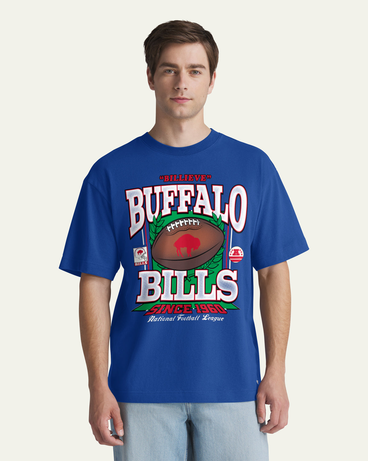 BUFFALO BILLS HISTORIC VARSITY HOUSE '47 FOUNDATION TEE