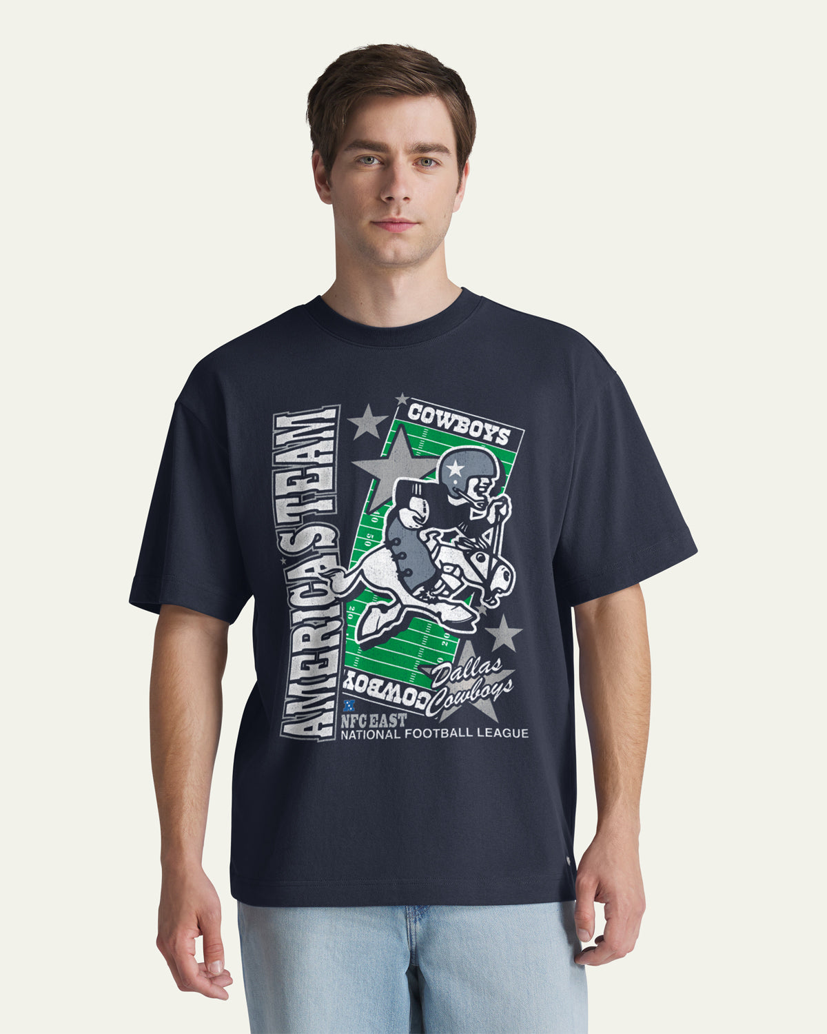 DALLAS COWBOYS HISTORIC VARSITY HOUSE '47 FOUNDATION TEE
