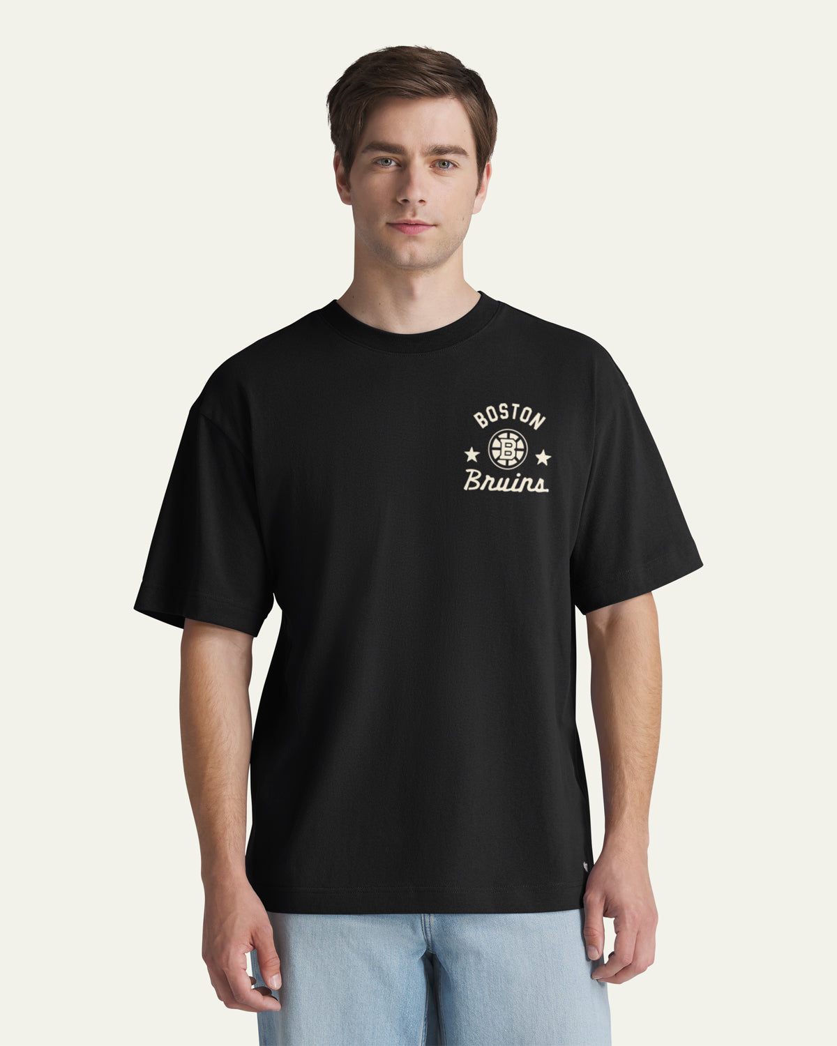 BOSTON BRUINS MASK BACK '47 FOUNDATION TEE