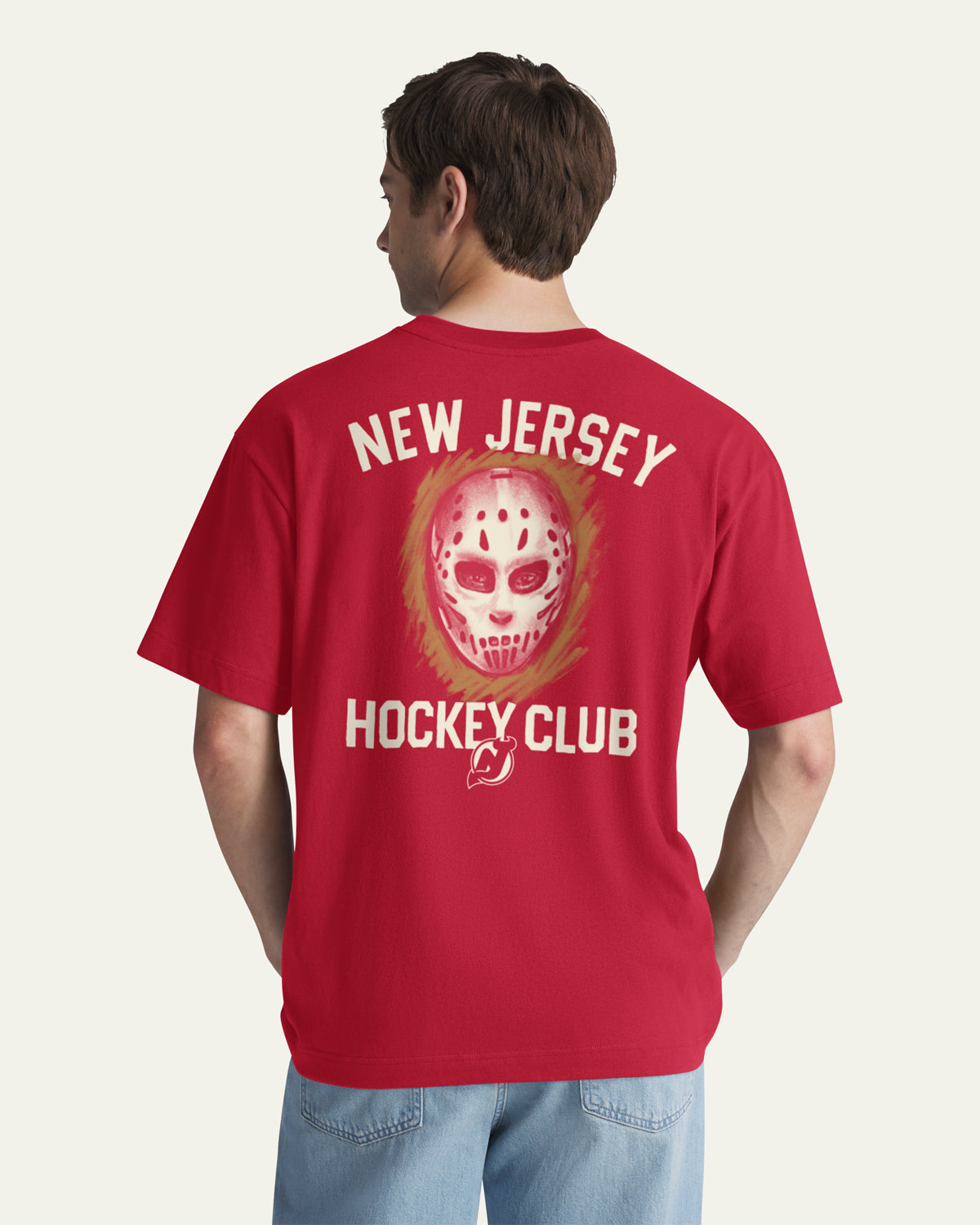 NEW JERSEY DEVILS MASK BACK '47 FOUNDATION TEE