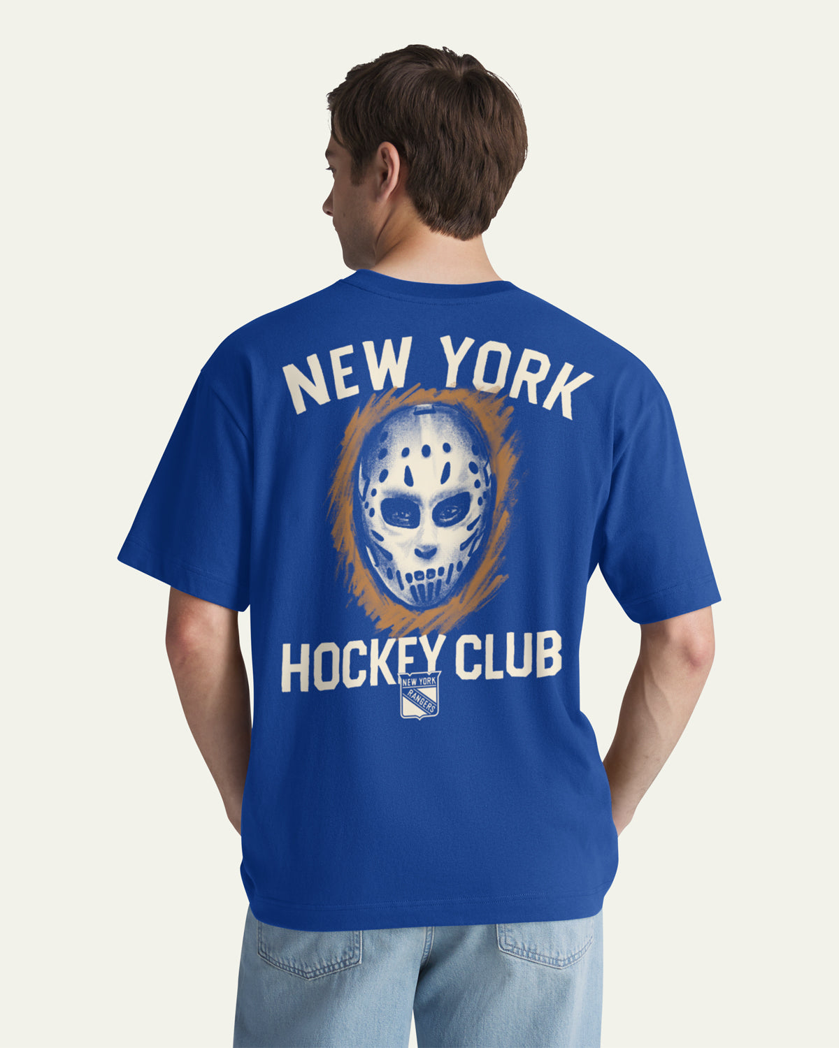 NEW YORK RANGERS MASK BACK '47 FOUNDATION TEE