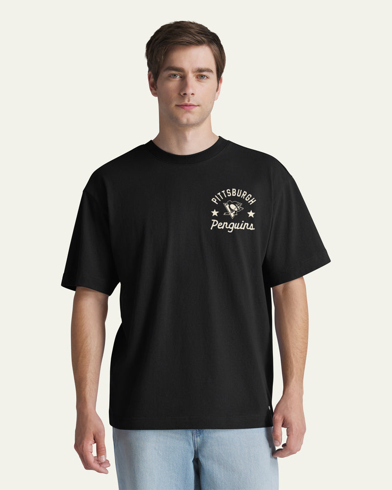 PITTSBURGH PENGUINS MASK BACK '47 FOUNDATION TEE