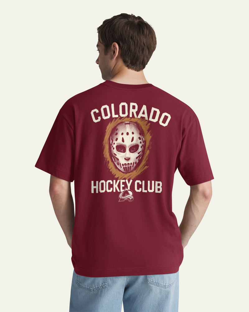 COLORADO AVALANCHE MASK BACK '47 FOUNDATION TEE