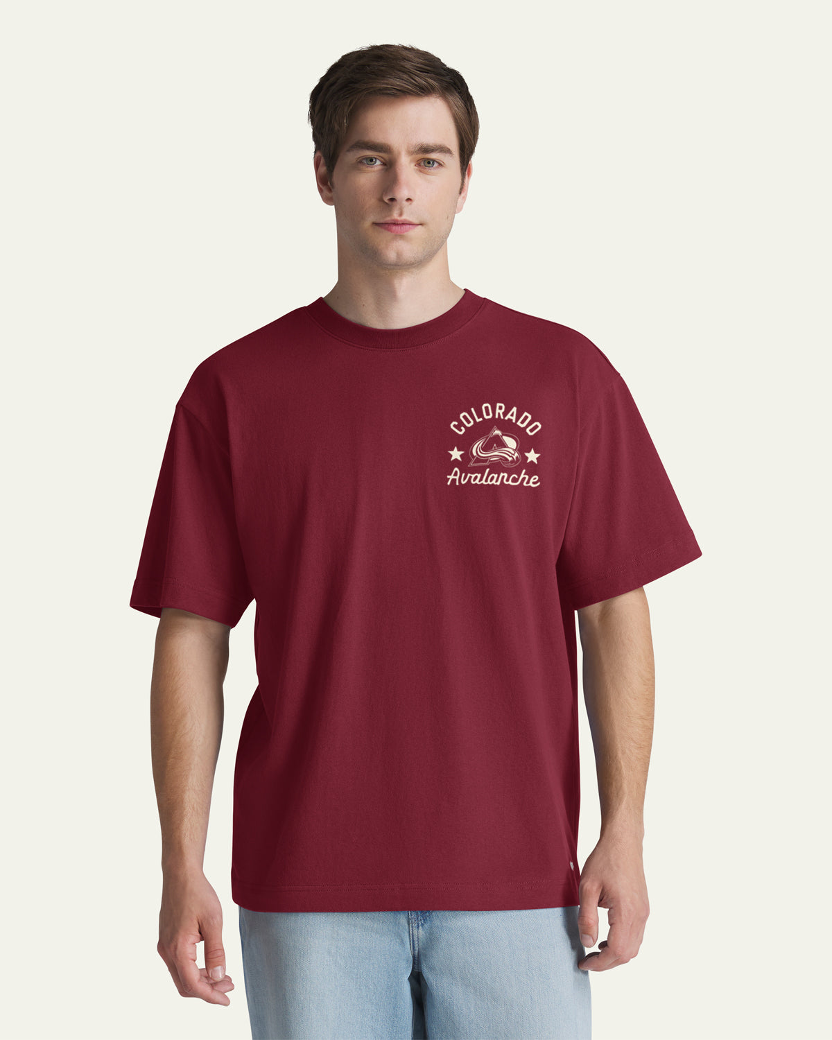 COLORADO AVALANCHE MASK BACK '47 FOUNDATION TEE
