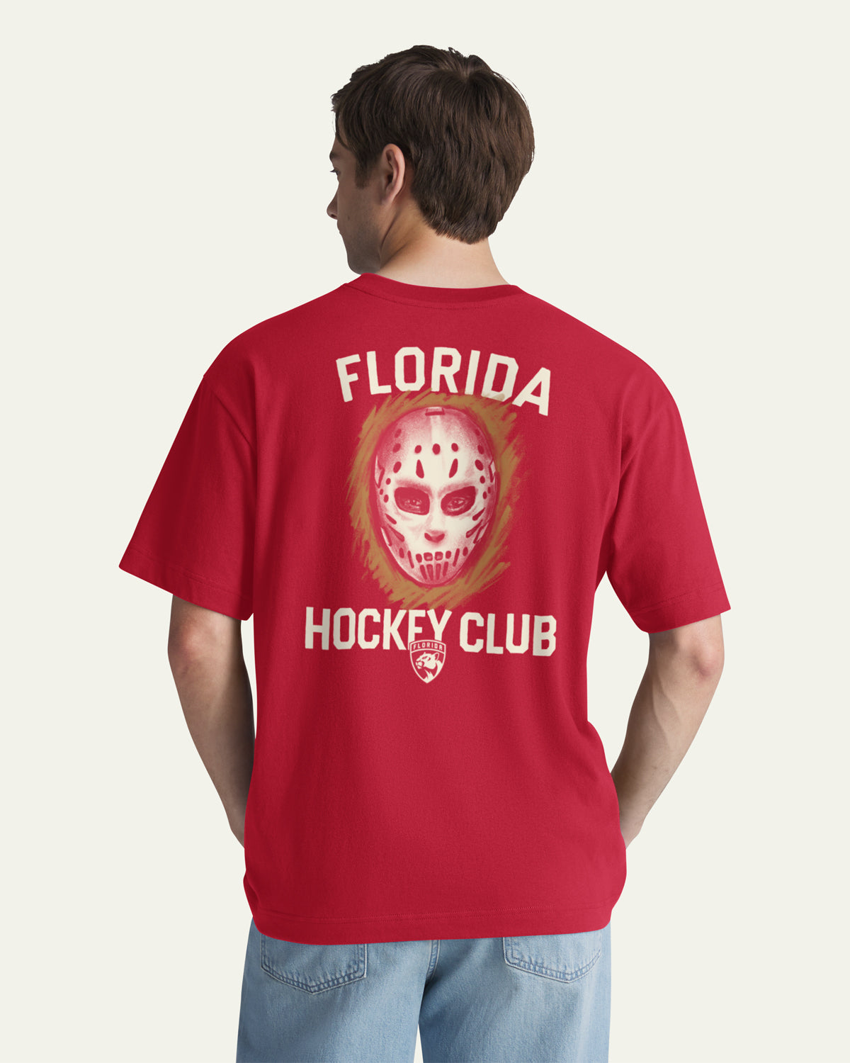 FLORIDA PANTHERS MASK BACK '47 FOUNDATION TEE