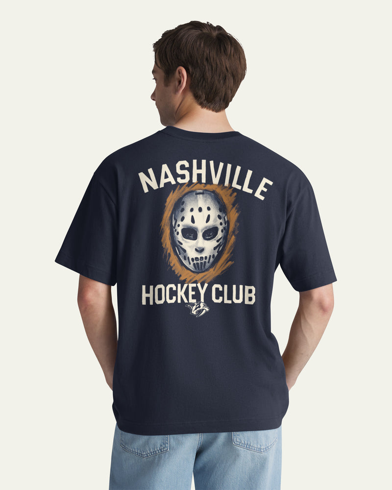 NASHVILLE PREDATORS MASK BACK '47 FOUNDATION TEE