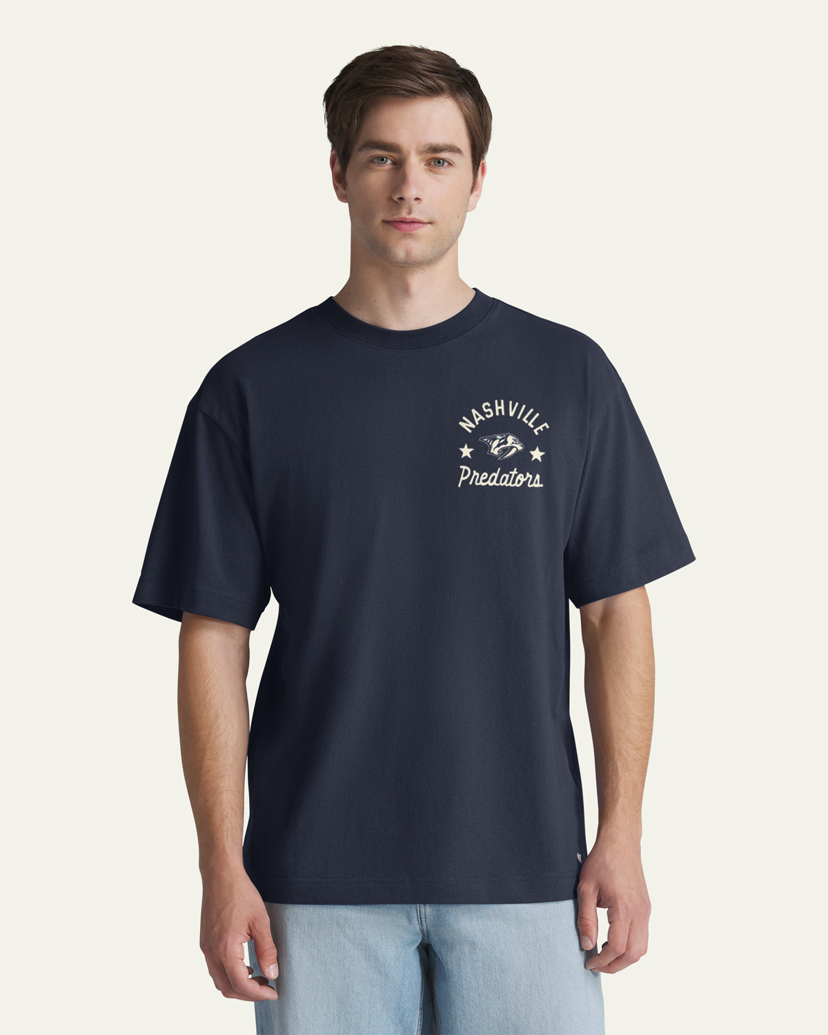 NASHVILLE PREDATORS MASK BACK '47 FOUNDATION TEE