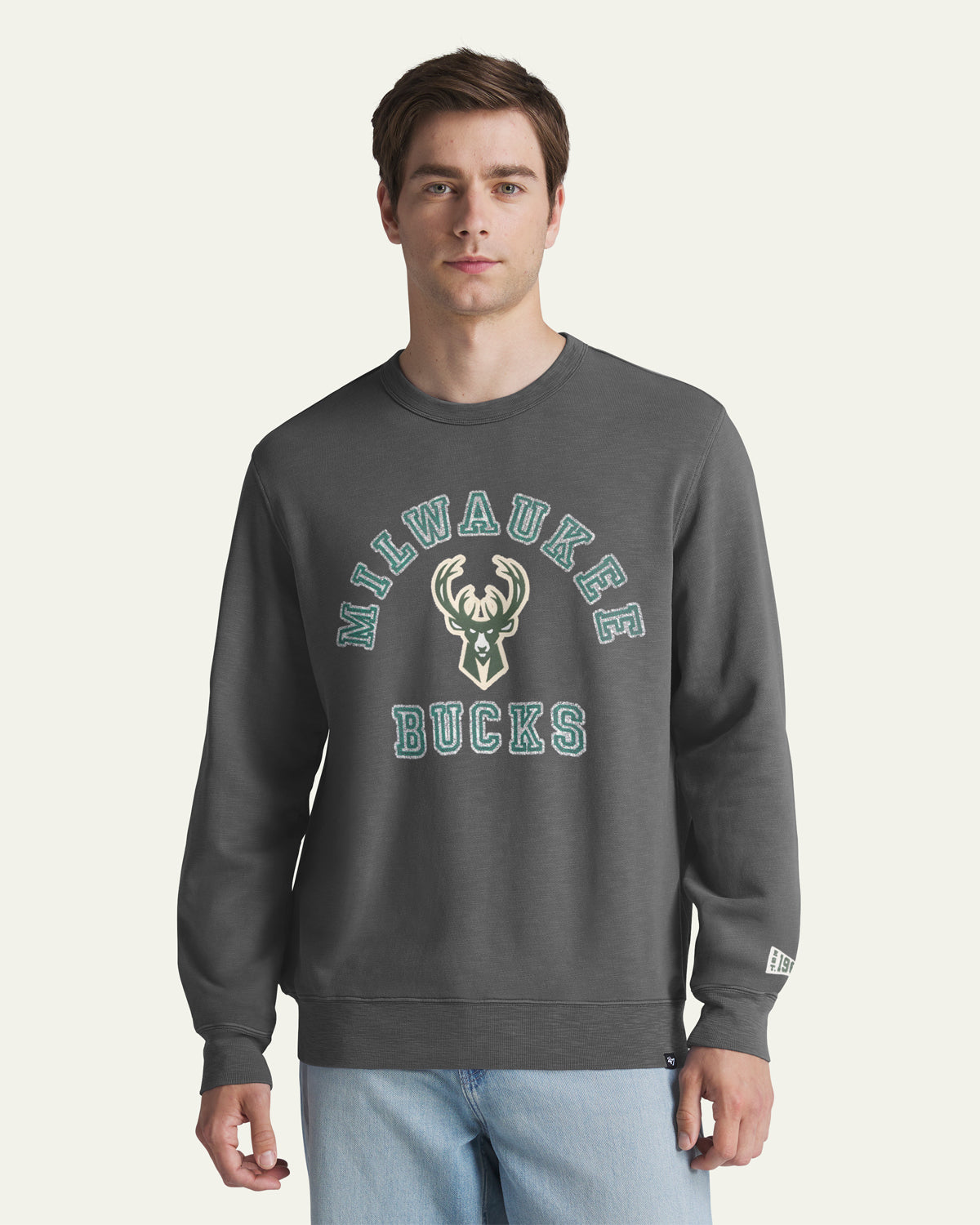 MILWAUKEE BUCKS CALDERWOOD '47 FRENCH TERRY CREW