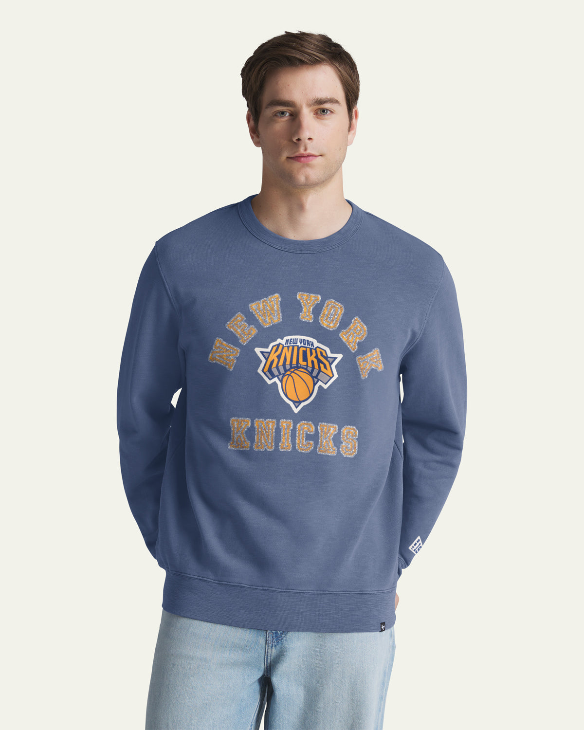 NEW YORK KNICKS CALDERWOOD '47 FRENCH TERRY CREW
