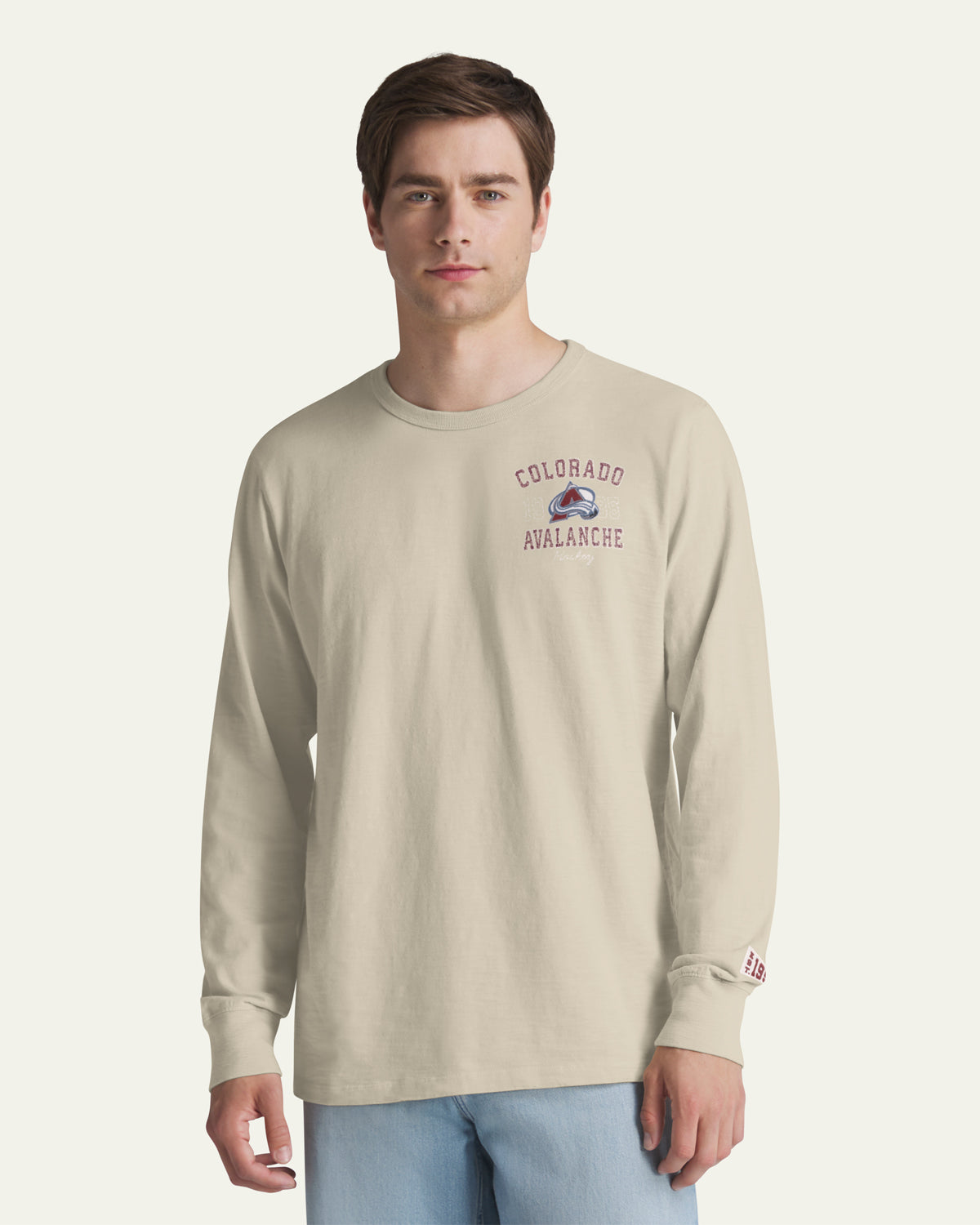 COLORADO AVALANCHE EGREMONT WELL WORN '47 HEAVY SLUB LONG SLEEVE TEE