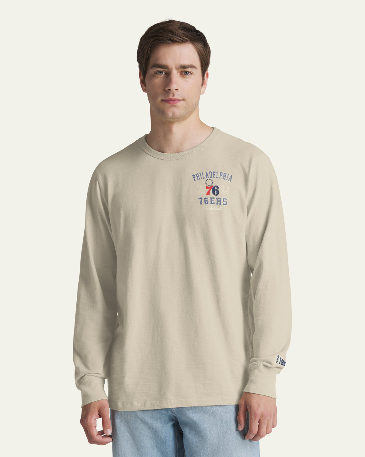 PHILADELPHIA 76ERS EGREMONT '47 HEAVY SLUB LONG SLEEVE TEE