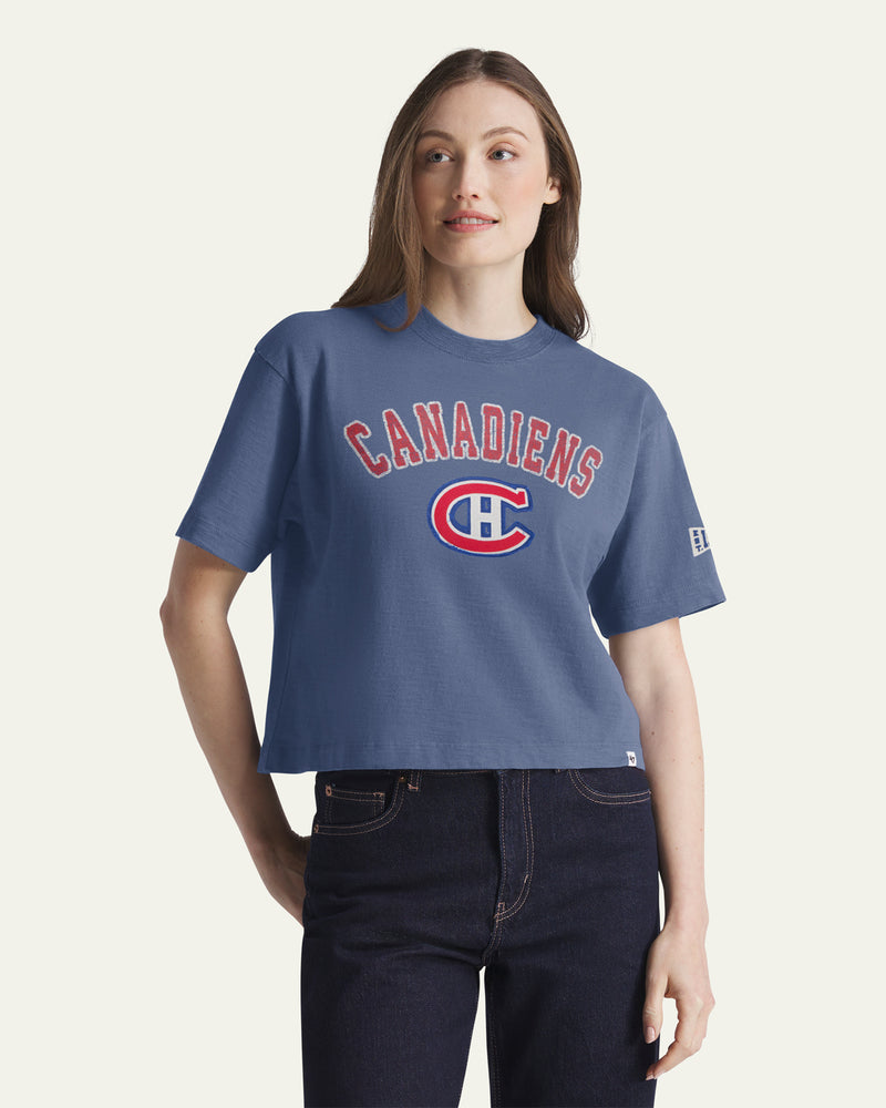 MONTREAL CANADIENS VINTAGE ELMORE WELL WORN '47 HEAVY SLUB TEE WOMENS