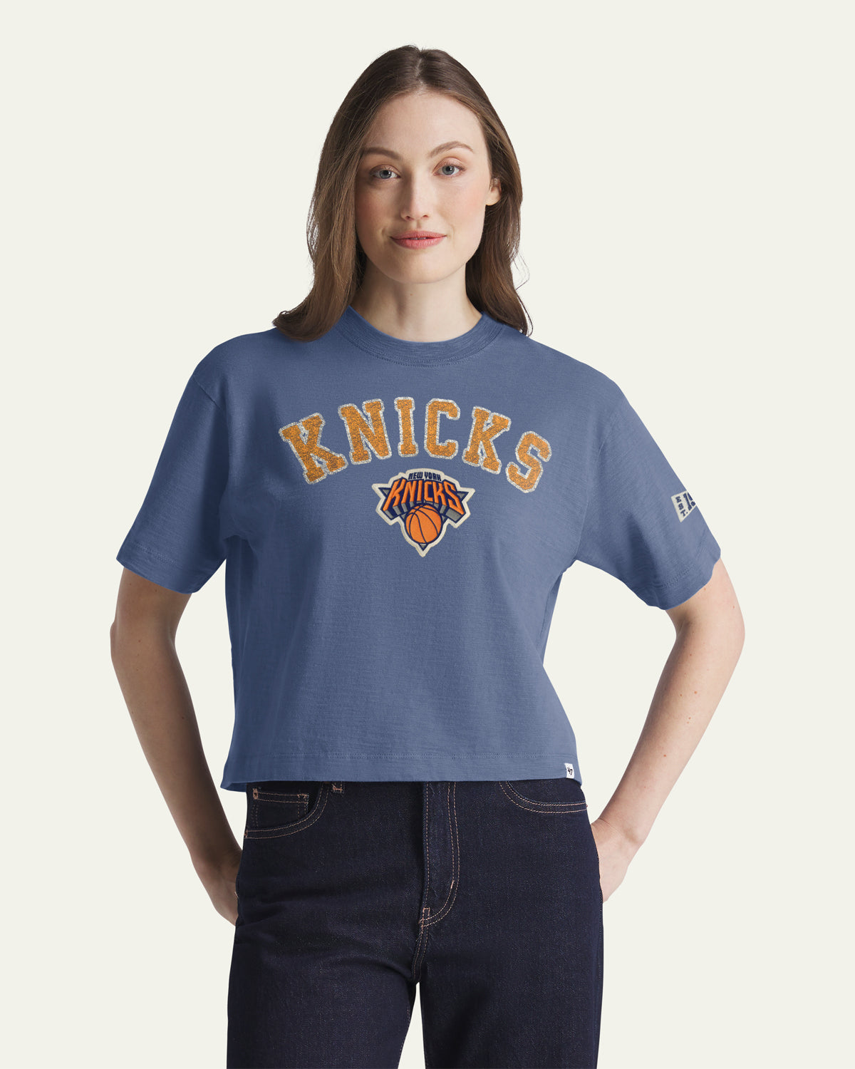 NEW YORK KNICKS ELMORE '47 HEAVY SLUB TEE WOMEN