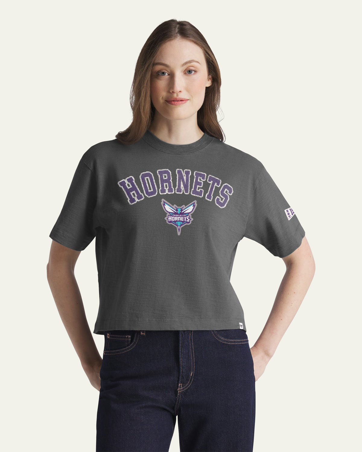 CHARLOTTE HORNETS ELMORE '47 HEAVY SLUB TEE WOMEN