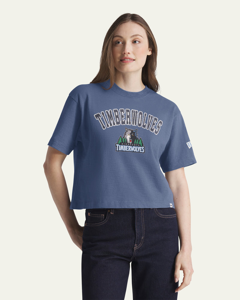 MINNESOTA TIMBERWOLVES ELMORE '47 HEAVY SLUB TEE WOMEN