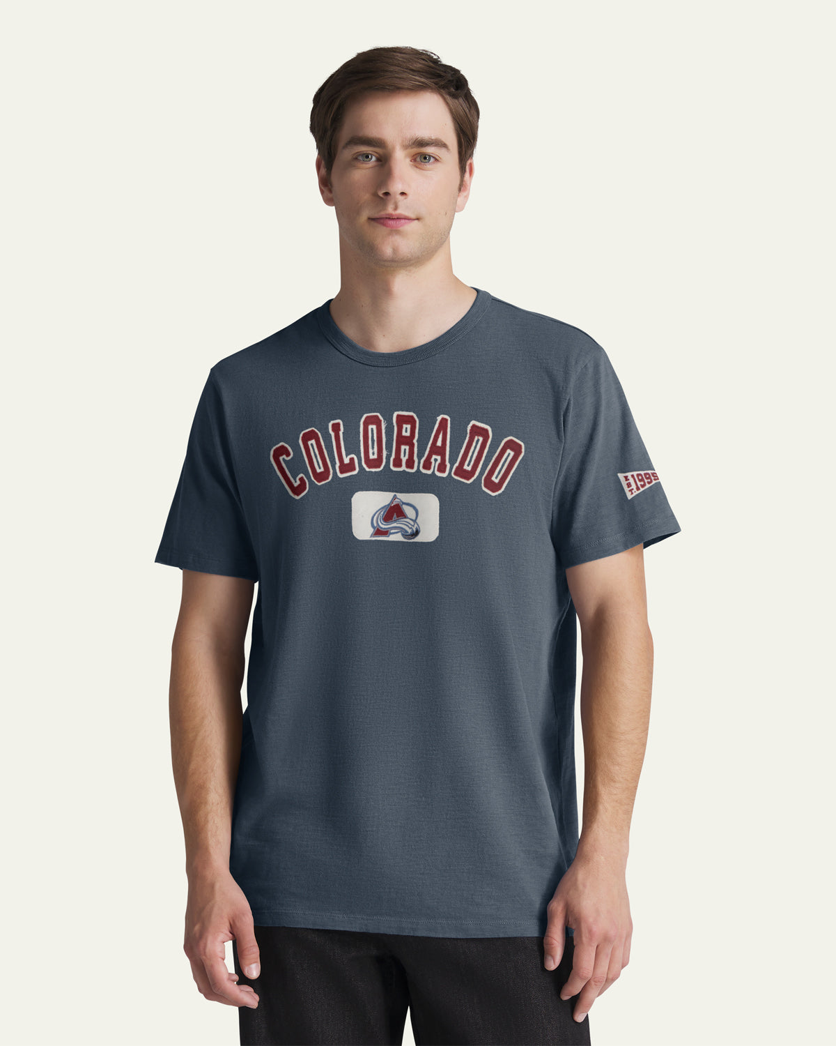 COLORADO AVALANCHE SEYMOORE WELL WORN '47 HEAVY SLUB TEE