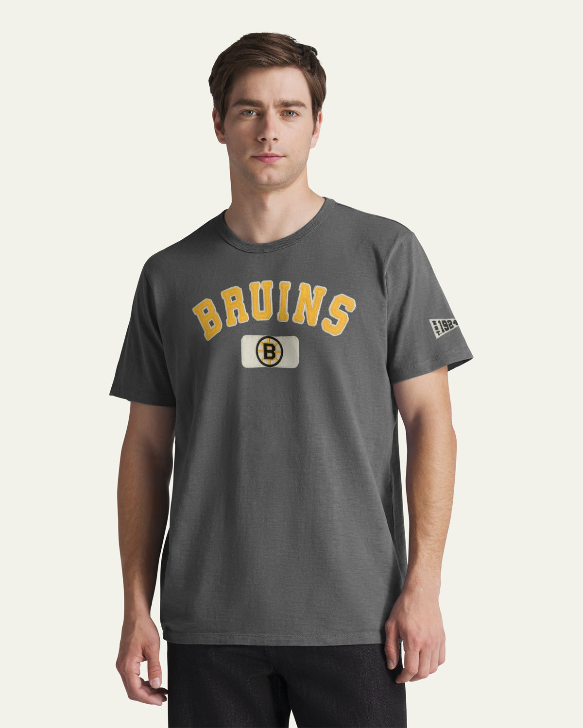 BOSTON BRUINS VINTAGE SEYMOORE WELL WORN '47 HEAVY SLUB TEE