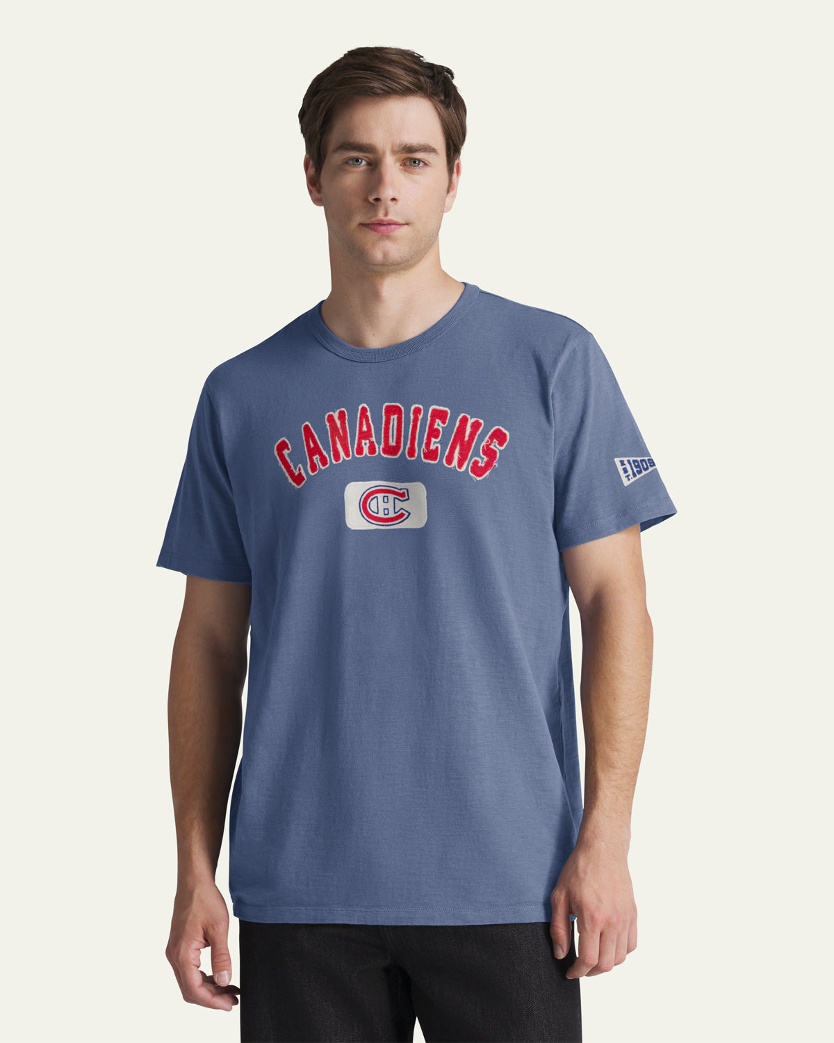 MONTREAL CANADIENS VINTAGE SEYMOORE WELL WORN '47 HEAVY SLUB TEE