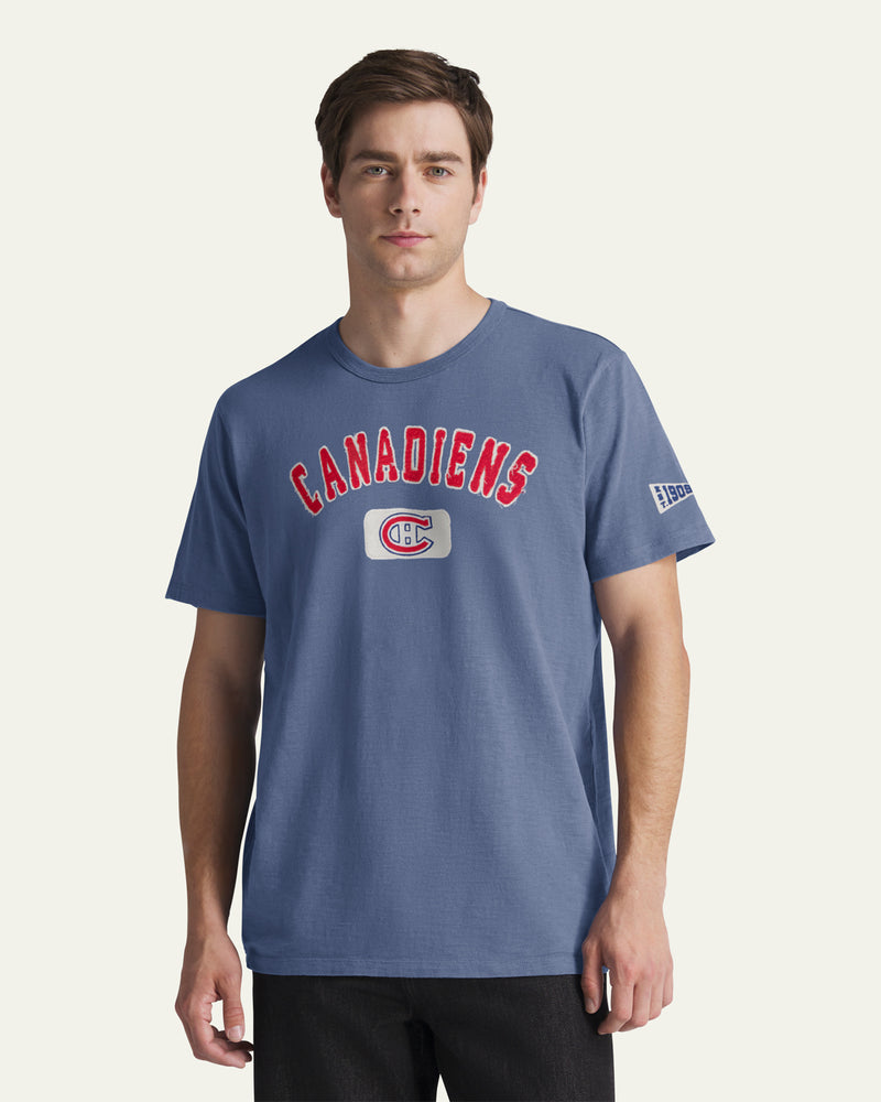 MONTREAL CANADIENS VINTAGE SEYMOORE WELL WORN '47 HEAVY SLUB TEE