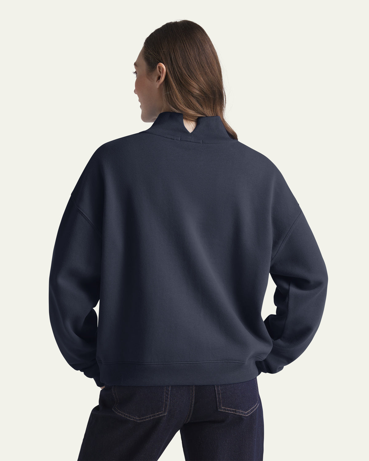 DETROIT TIGERS COOPERSTOWN VARSITY HOUSE '47 WOMEN'S MOCK NECK PULLOVER