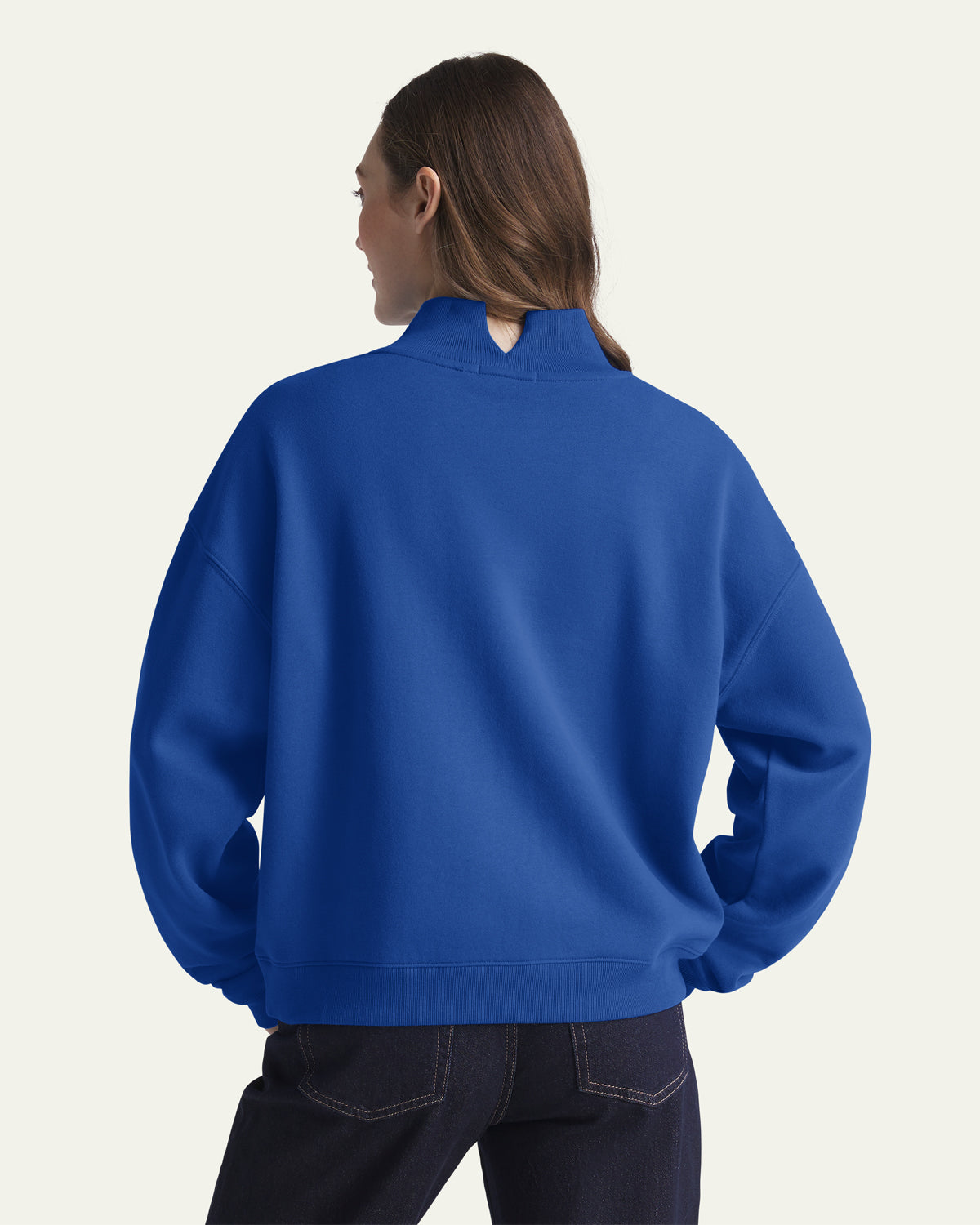 LOS ANGELES DODGERS COOPERSTOWN VARSITY HOUSE '47 WOMEN'S MOCK NECK PULLOVER