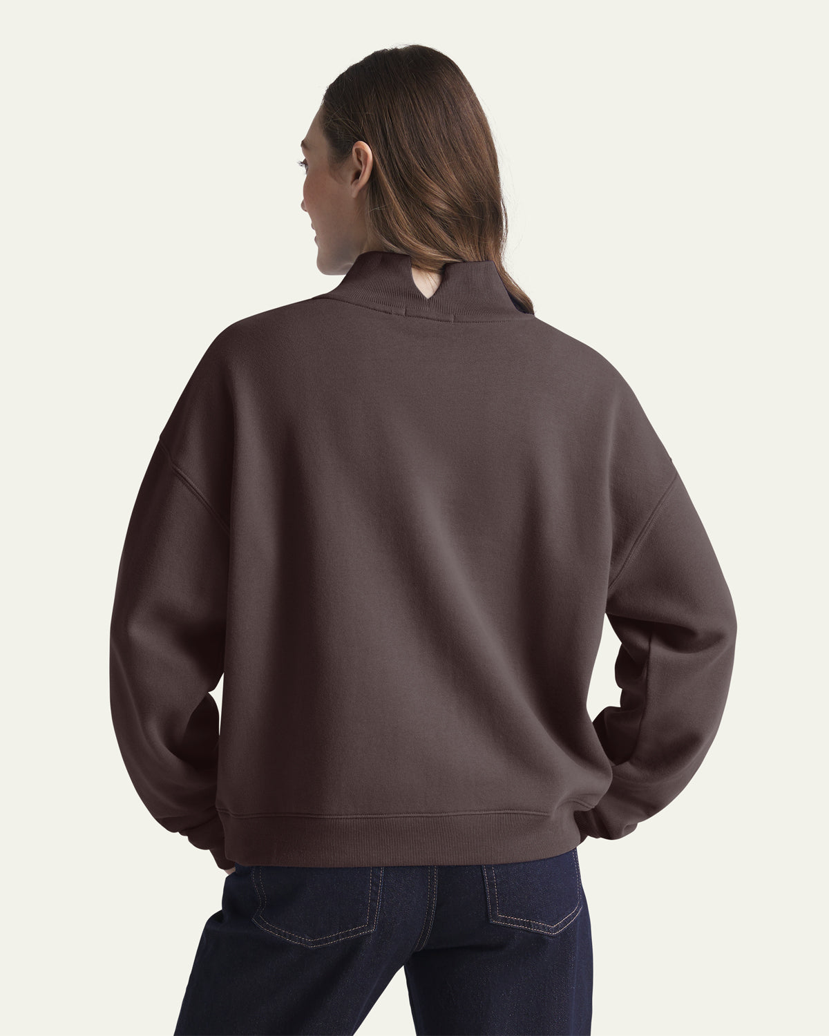 SAN DIEGO PADRES COOPERSTOWN VARSITY HOUSE '47 WOMEN'S MOCK NECK PULLOVER