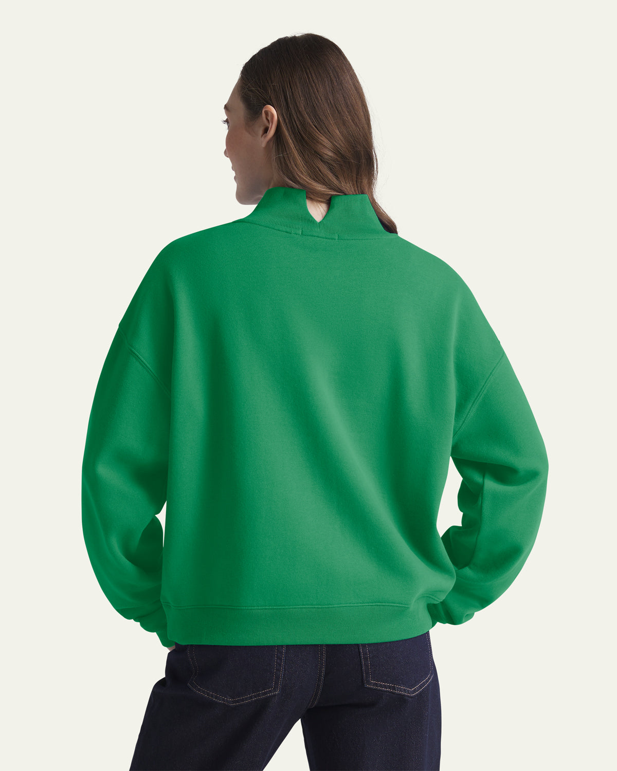 PHILADELPHIA EAGLES HISTORIC VARSITY HOUSE '47 WOMEN'S MOCK NECK PULLOVER