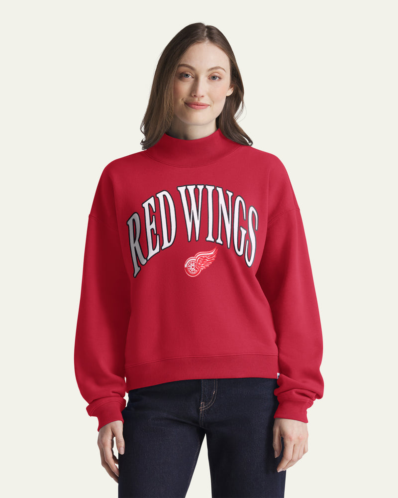 DETROIT RED WINGS VANTAGE '47 WOMEN'S MOCK NECK PULLOVER