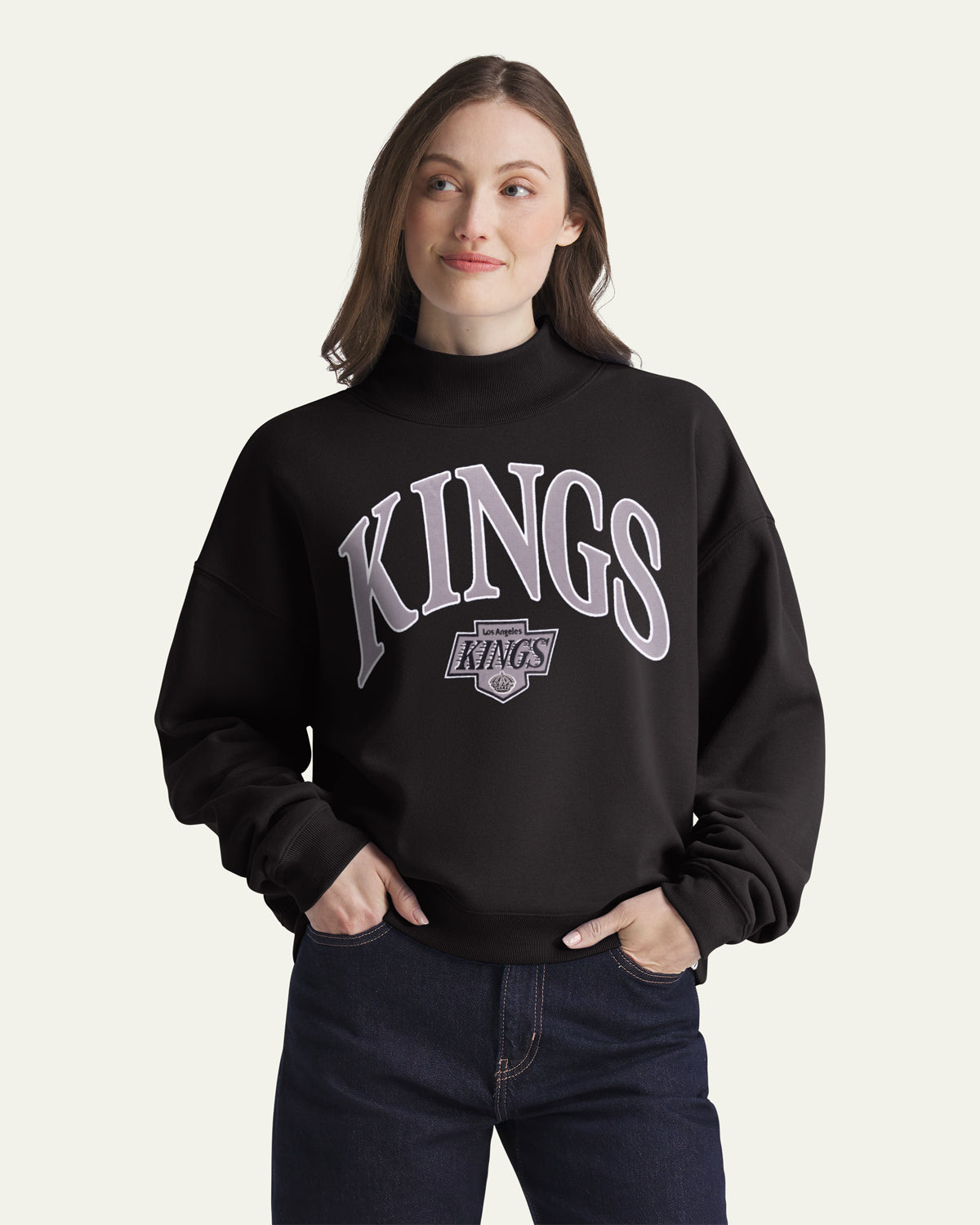 LOS ANGELES KINGS VANTAGE '47 WOMEN'S MOCK NECK PULLOVER
