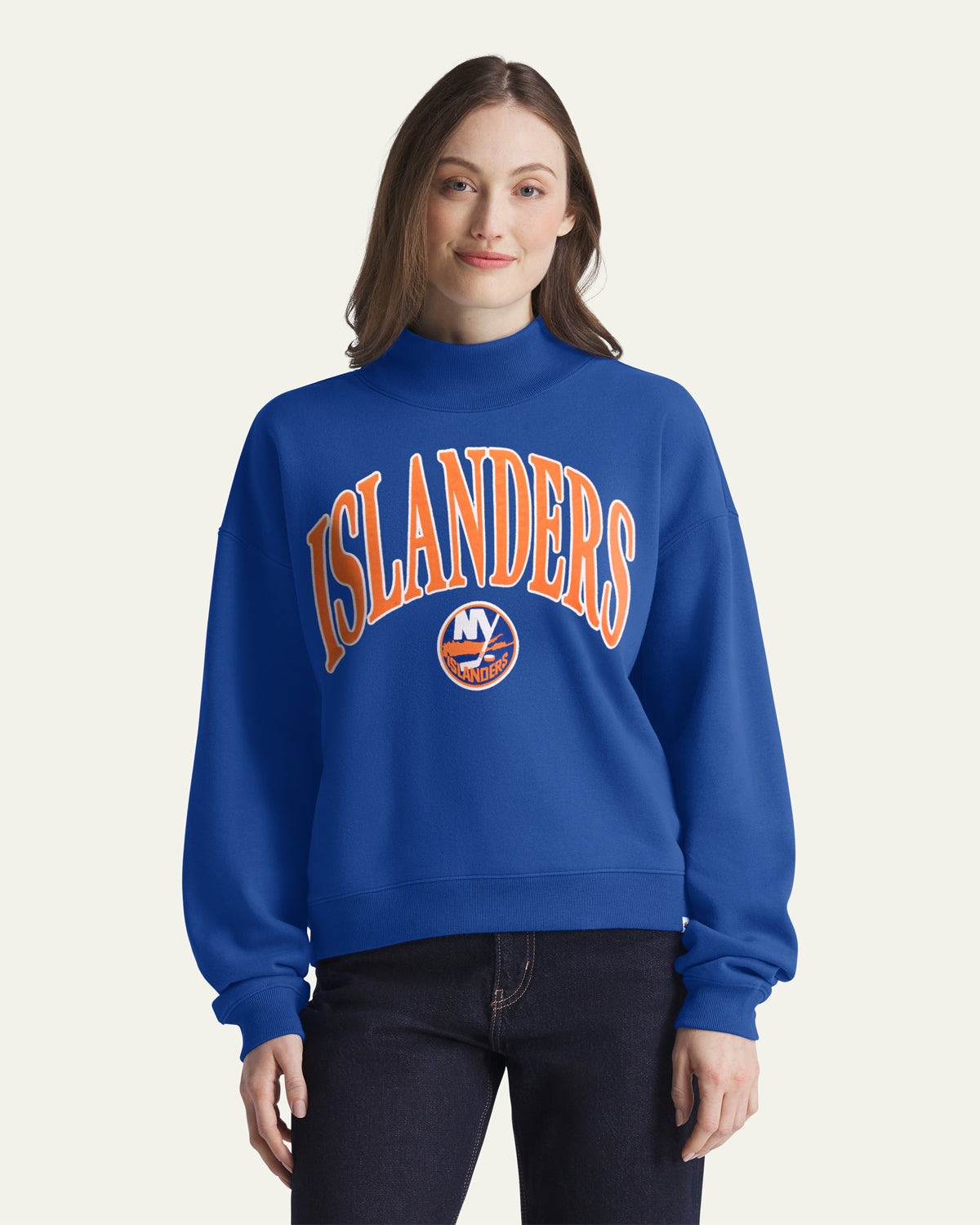 NEW YORK ISLANDERS VANTAGE '47 WOMEN'S MOCK NECK PULLOVER