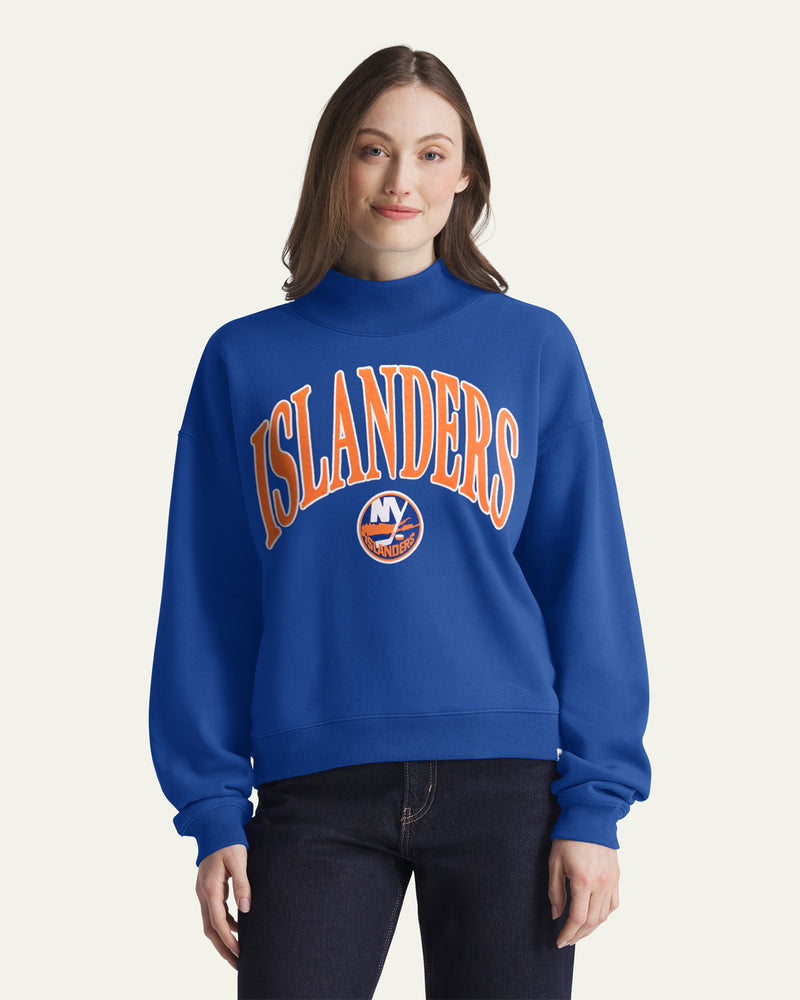 NEW YORK ISLANDERS VANTAGE '47 WOMEN'S MOCK NECK PULLOVER