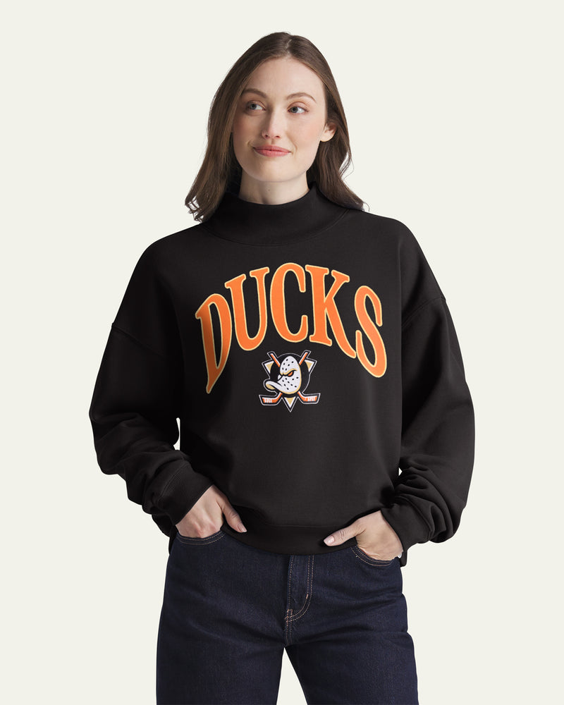 ANAHEIM DUCKS VANTAGE '47 WOMEN'S MOCK NECK PULLOVER