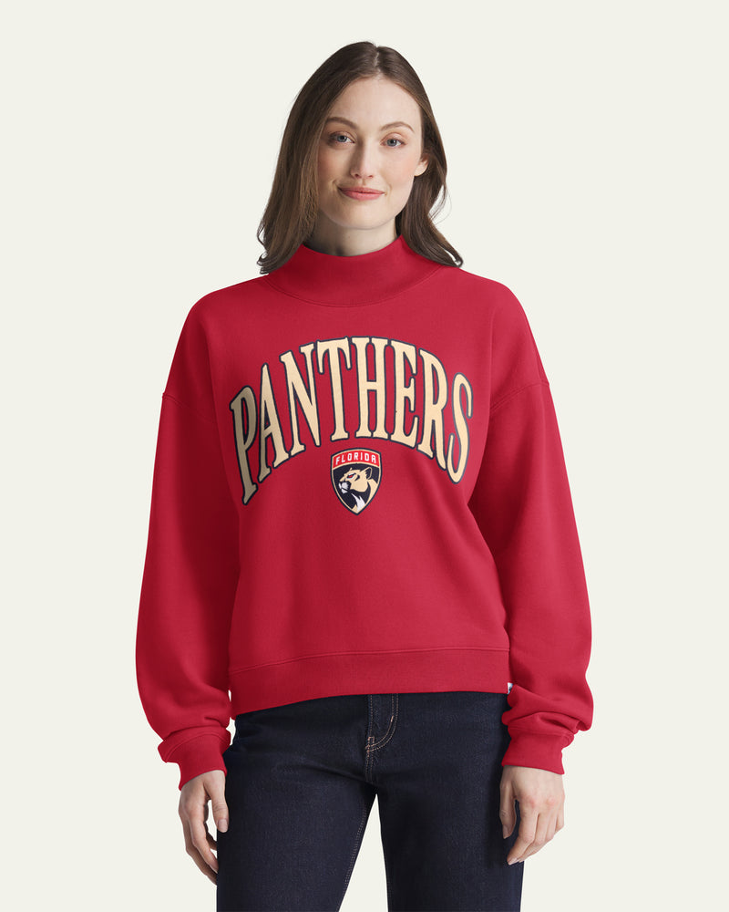 FLORIDA PANTHERS VANTAGE '47 WOMEN'S MOCK NECK PULLOVER