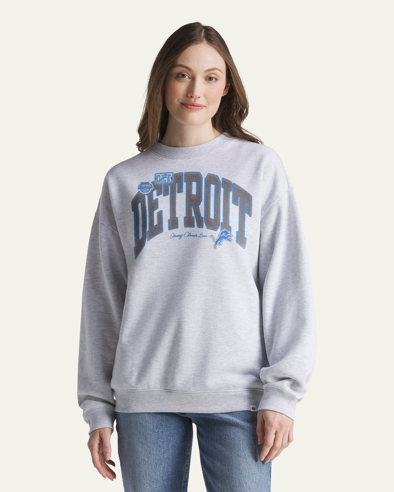 DETROIT LIONS STONEY CLOVER LANE X '47 WOMEN'S OVERSIZED CREW