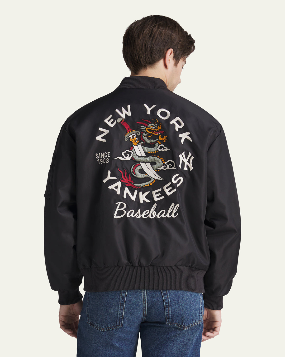 NEW YORK YANKEES SOUVENIR SWAG PADDED '47 BOMBER JACKET