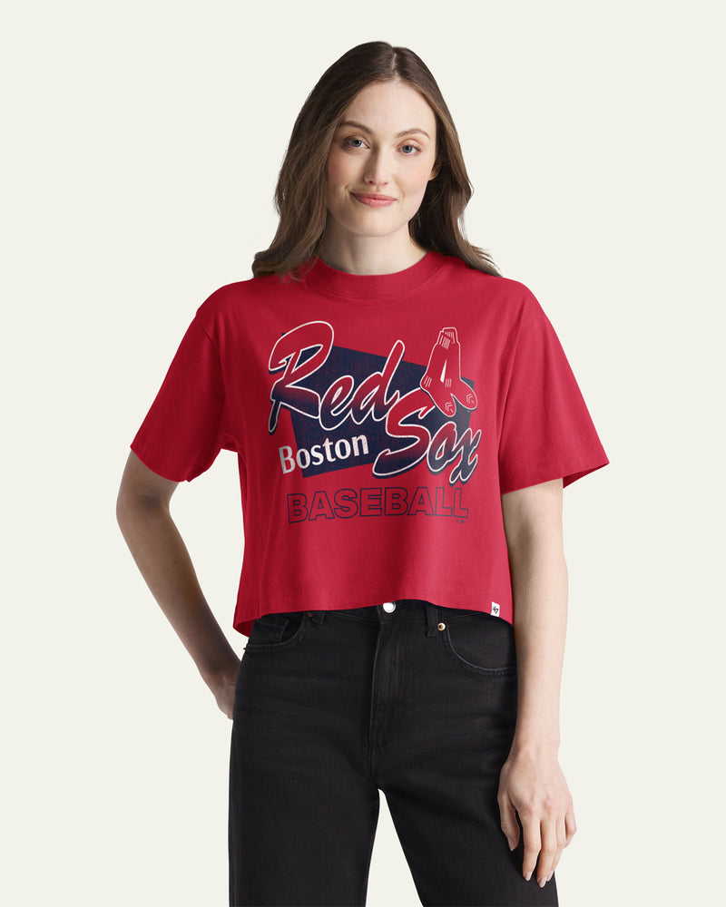 BOSTON RED SOX COOPERSTOWN VARSITY HOUSE '47 WOMEN'S REED CITY TEE