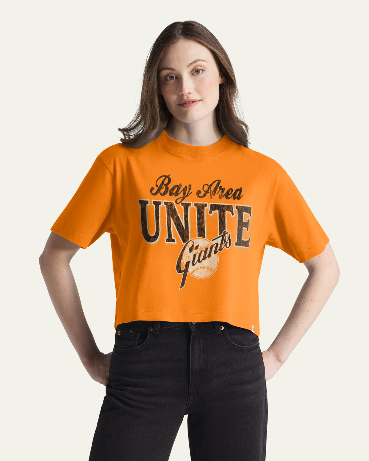 SAN FRANCISCO GIANTS COOPERSTOWN VARSITY HOUSE '47 WOMEN'S REED CITY TEE