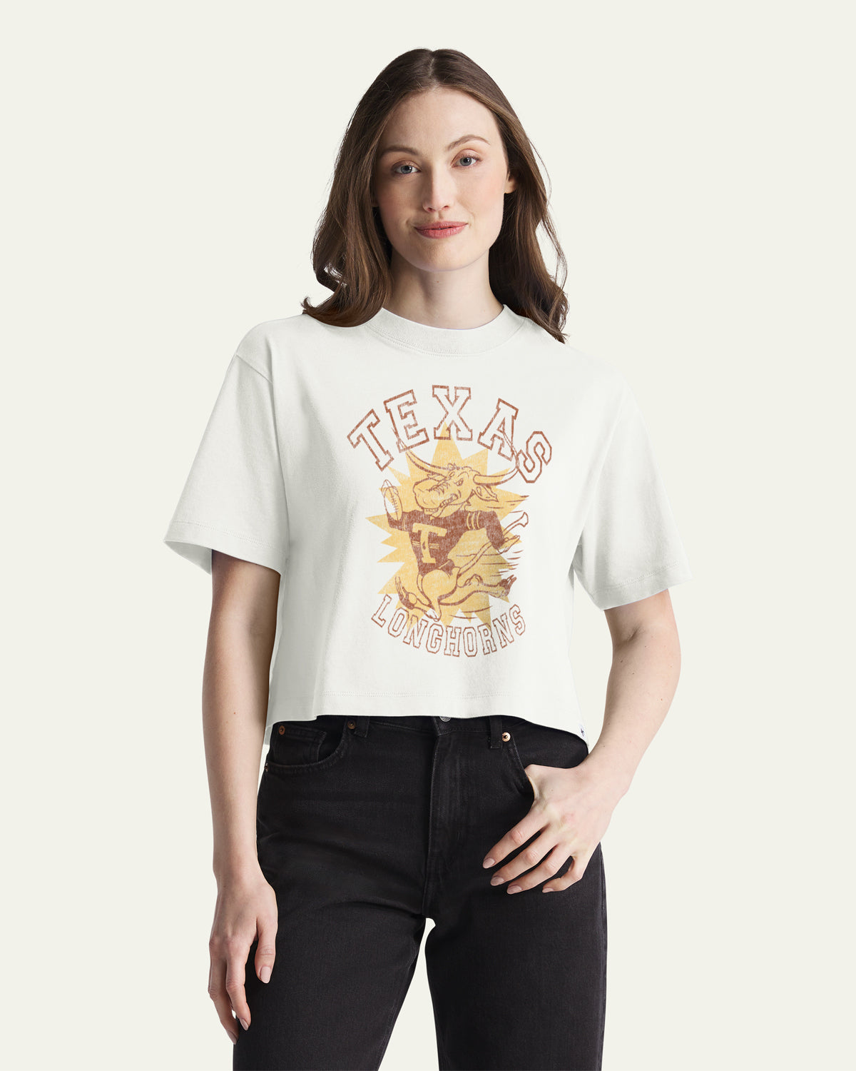 TEXAS LONGHORNS VINTAGE VARSITY HOUSE '47 WOMEN'S REED CITY TEE