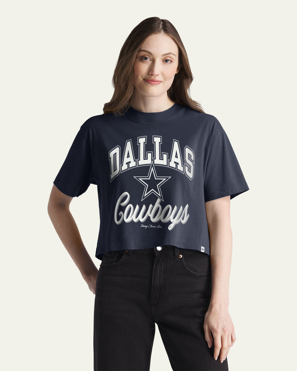 DALLAS COWBOYS STONEY CLOVER LANE X '47 WOMEN'S REED CITY TEE